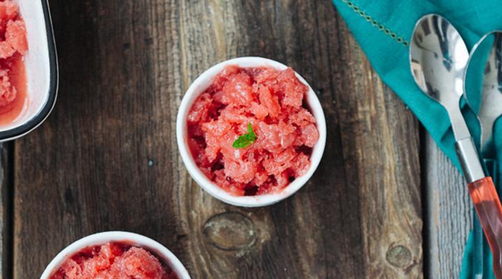 Recipe: Farms & Forks Strawberry Watermelon Granita
