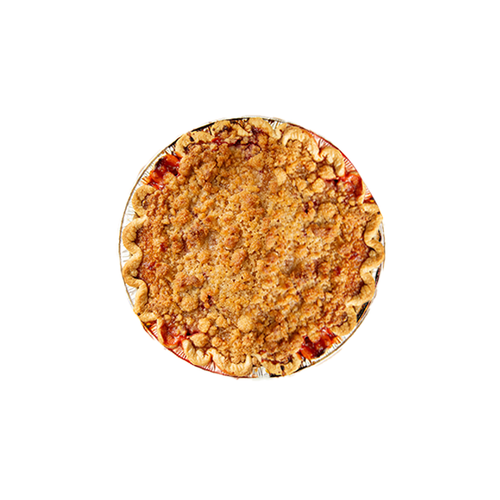 Strawberry Rhubarb Streusel Pie