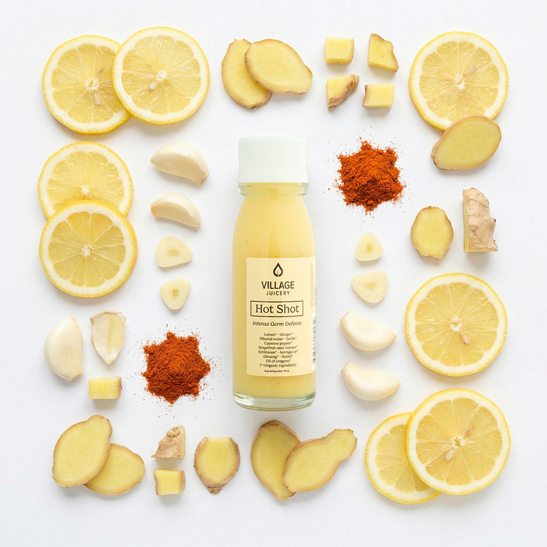 Village Juicery Hot Shot Ingredients