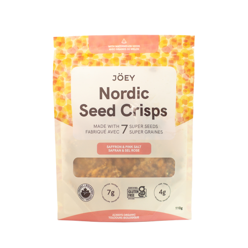 Joey Nordic Seed Crisps - Saffron & Pink Salt