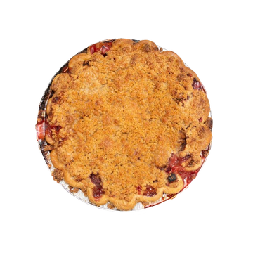Seasonal Pie: Strawberry Rhubarb Streusel Pie
