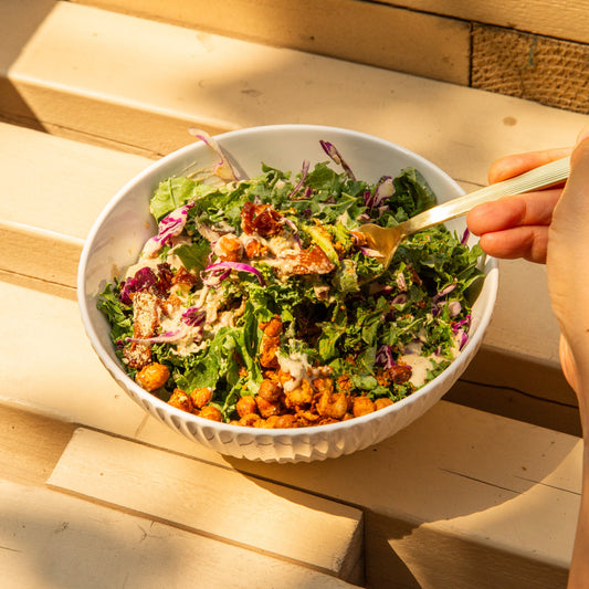 Village Juicery Kale Caesar Salad