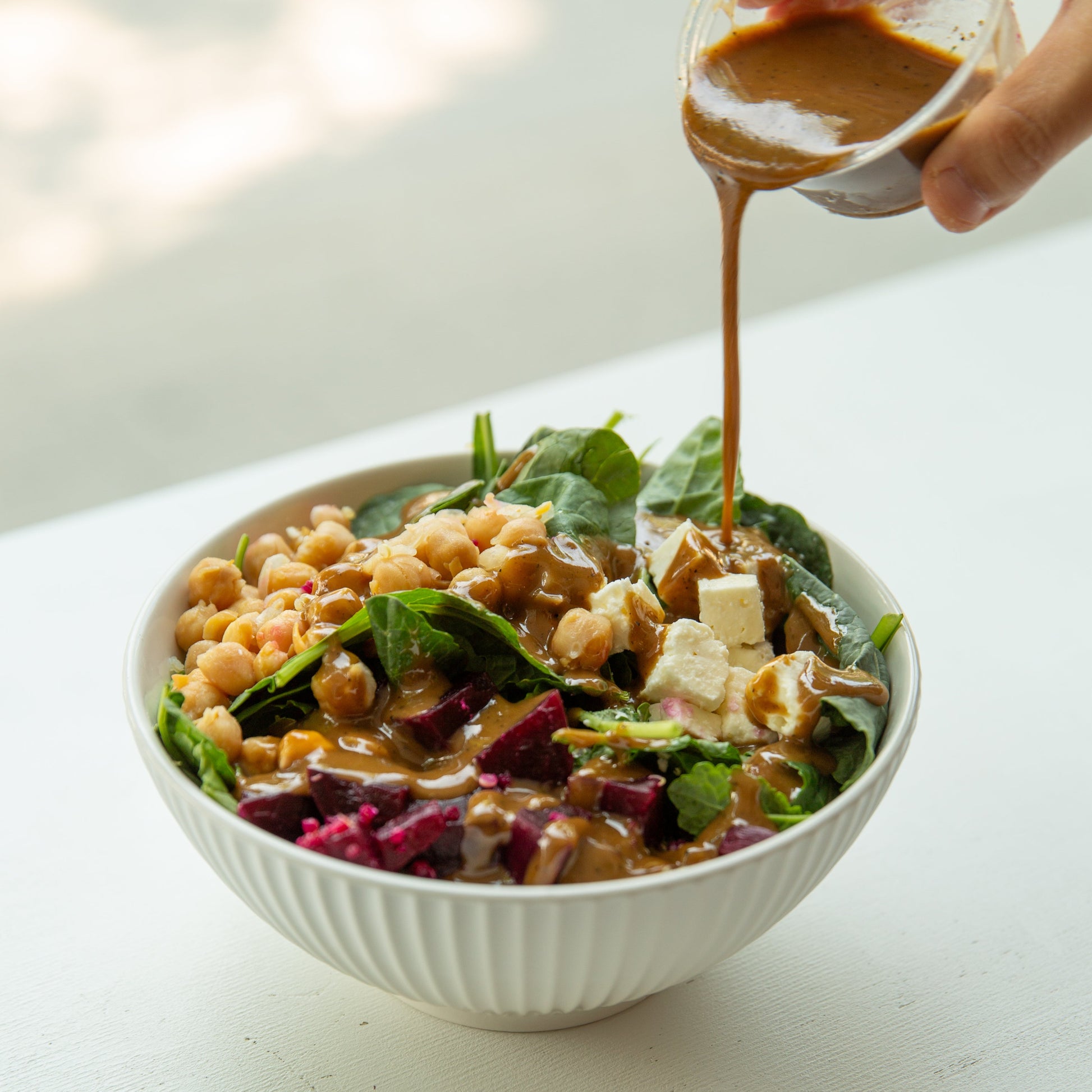 Village Juicery Beet and Feta Salad