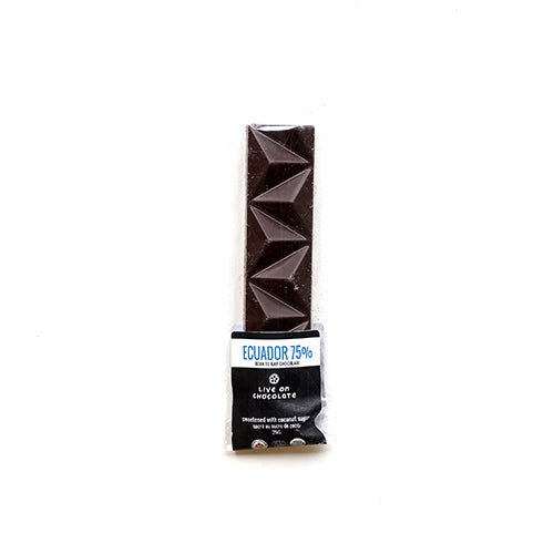 Dark Chocolate Bar 75% - Live on Chocolate