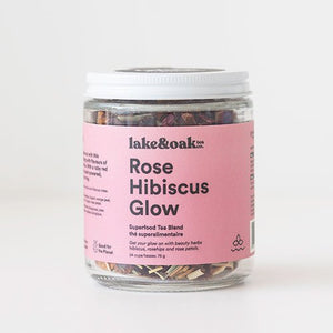 Lake & Oak Rose Hibiscus Glow Tea - Village Juicery